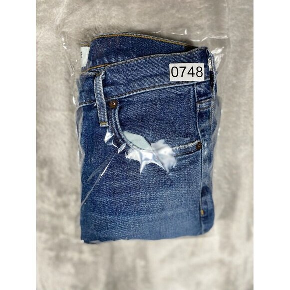 AGOLDE Nico High Rise Skinny Jeans - Button Fly - Dark Wash - Made in USA -27 - Picture 12 of 14